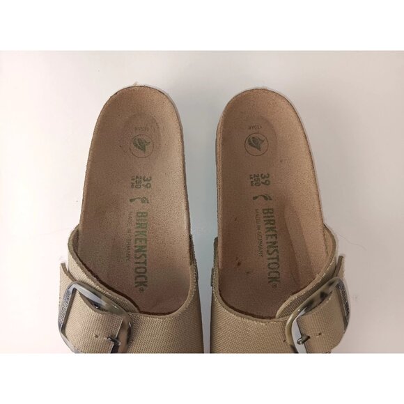 NEW Birkenstock Women's Madrid Vegan Big Buckle Open Toe Textile Slide Sandals 8 - Picture 4 of 11